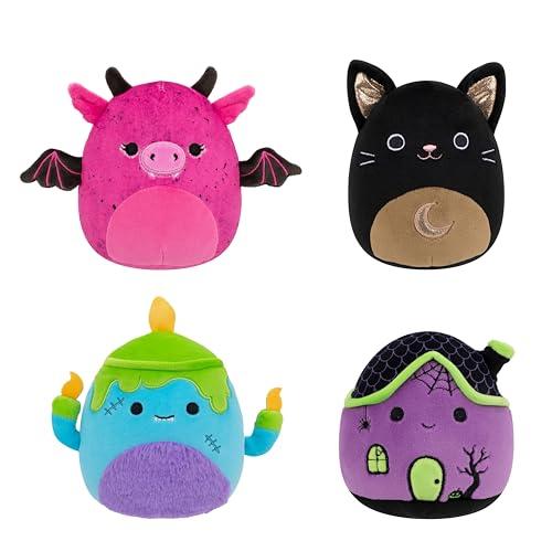 Squishmallows Halloween - Confezione da 4 Peluche Esclusiva Amazon