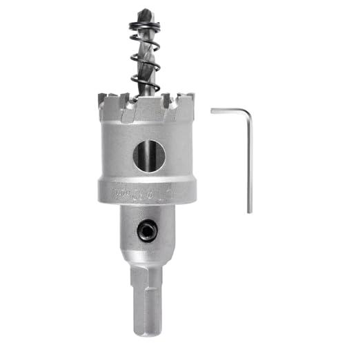 KATUR Sega a Tazza TCT in Metallo Duro 32mm per Acciaio Inox, Metallo, Legno