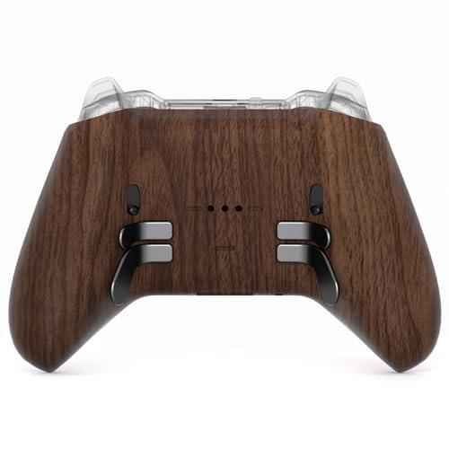 eXtremeRate Cover Posteriore Ricambio per Xbox Elite Series 2 Controller,Custodia Copertura Scocca Trigger Stop per Xbox Elite Series 2 Core Wireless Controller Model 1797-Venatura Del Legno