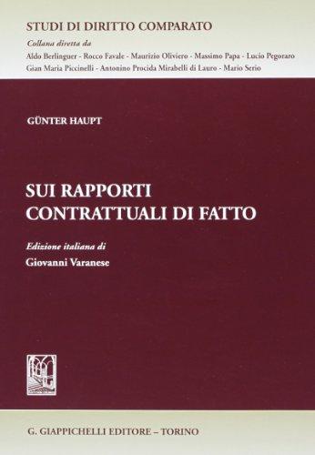 Sui rapporti contrattuali di fatto