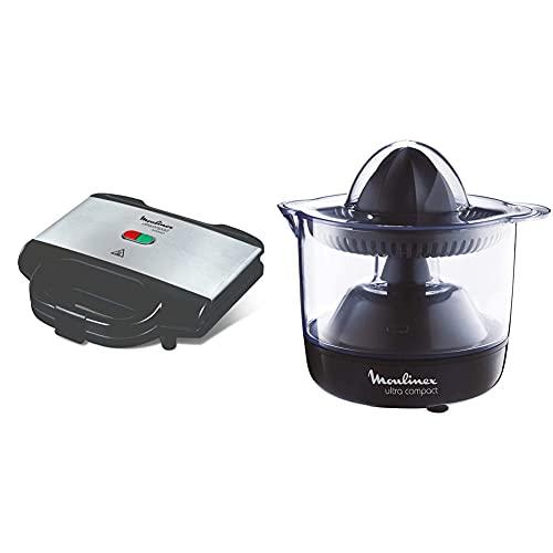 Set Moulinex Ultracompact: Sandwichiera SM156D Metal e Spremiagrumi PC1208