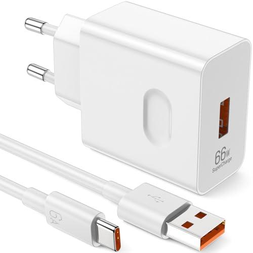 Caricabatterie SuperCharge 66W per Honor/Huawei con Cavo USB-C 6A