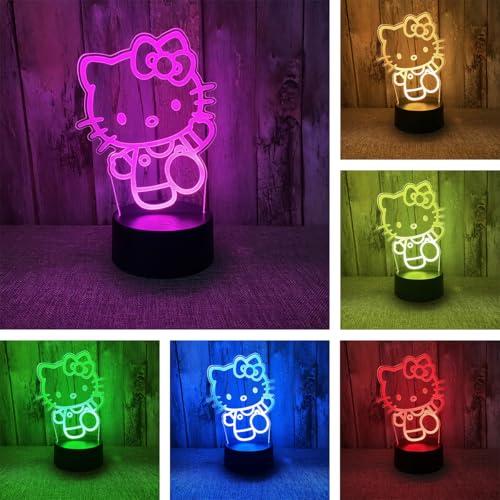 Lampada Illusione 3D Gatto BIRBANN: Un Tocco Magico per la Tua Casa