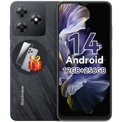 Blackview Gemini AI Smartphone Android 14, 256GB+12GB