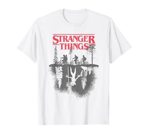 Maglietta Stranger Things Silhouette Forest Logo