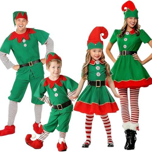 Costume da Elfo Natalizio per Bambini e Famiglia