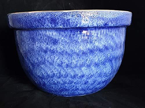 Cachepot Blu in Ceramica Dipinto a Mano - Eleganza Artigianale Made in Italy