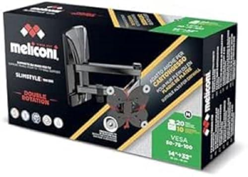 Meliconi Slimstyle Plus 100 SDR Supporto TV a Muro Orientabile