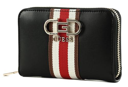 Portafoglio Donna GUESS Nelka SLG Medium Zip Around Wallet Nero