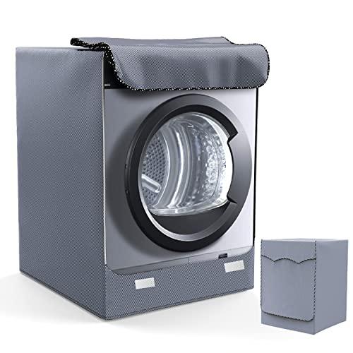 LEESITEC Copertura per Lavatrice da Esterno Impermeabile Grigio XL