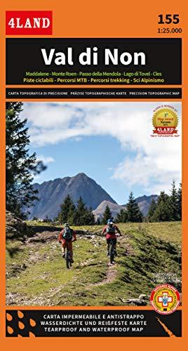 155 - Val di Non - 1:25.000 - carta dei sentieri e mountain bike