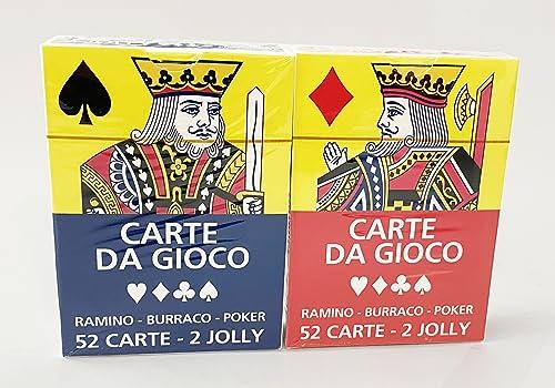 Carte da Gioco Euro Publishing - Poker, Burraco, Ramino (2 mazzi)