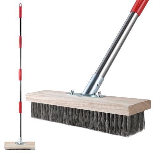 Mitclear Scopa in Filo Metallico con Manico Telescopico