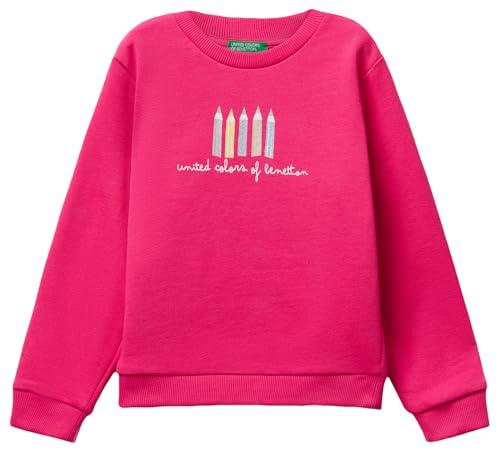 United Colors of Benetton Maglia Girocollo Manica Lunga con Glitter