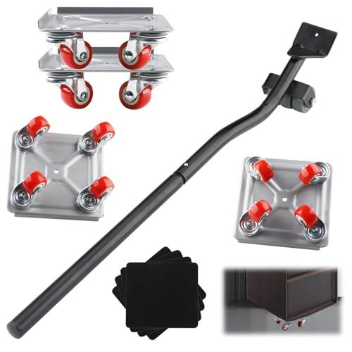 Sollevatore Mobili con Ruote Girevoli a 360° per Spostare Carichi Fino a 600KG