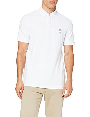 Armani Exchange Polo Uomo Bianca con Logo S