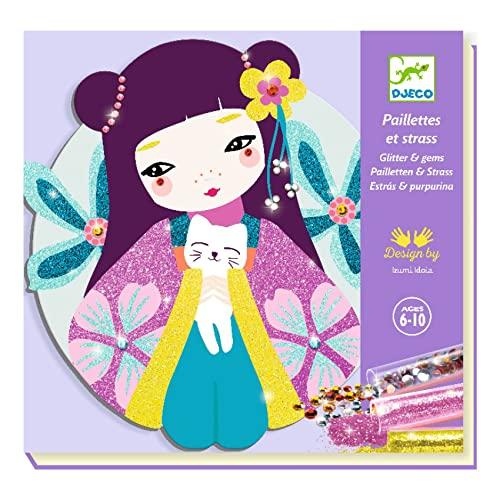 Djeco DJ09523 Onnanoko: Set Creativo Glitter e Gemme