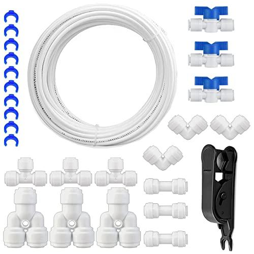 Kit Raccordo Filtro Acqua Osmosi Inversa HUAZIZ 10 Metri con Connessione Rapida 1/4