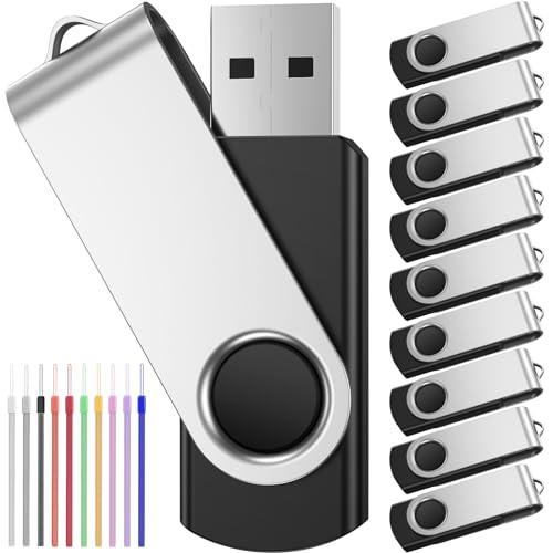 Chiavetta USB 16GB Girevole con LED, Set da 10