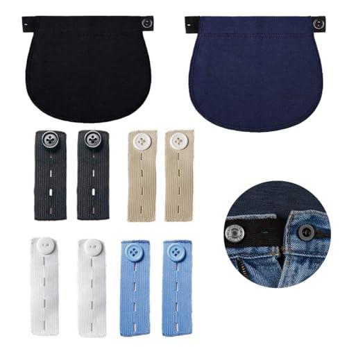 KOLZEMV 10 Pezzi Allarga Pantaloni Premaman Regolabili con Bottone