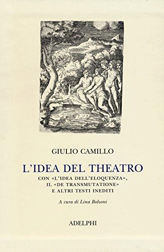 L'idea del theatro. Con 