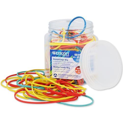 Westcott Elastici Assortiti in Contenitore - 80g