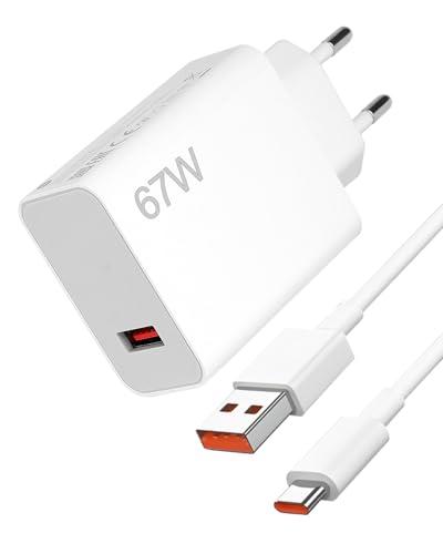 Caricabatterie Rapido Xiaomi 67W con Cavo USB-C da 1.5M