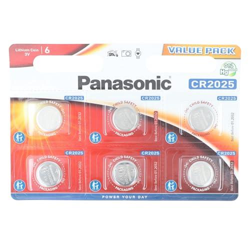 Panasonic CR2025 Litio - Blister da 6 batterie