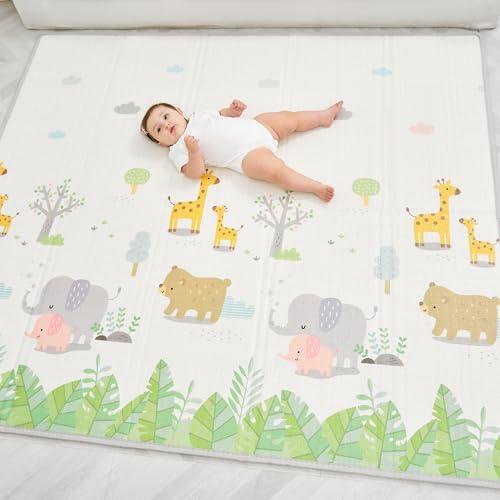 Tappeto Gioco Pieghevole Reversibile per Bambini 180x200cm