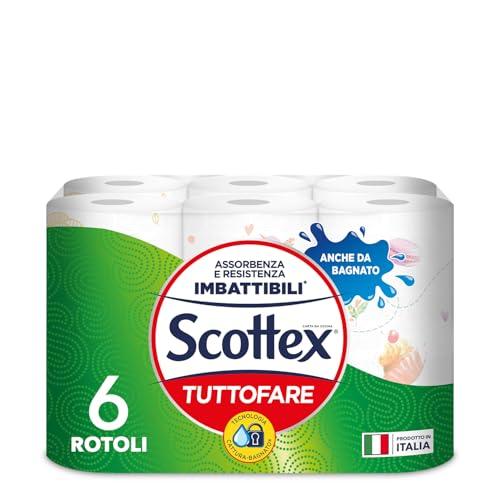 Scottex Tutto Fare - Carta da Cucina, 6 Maxi Rotoli