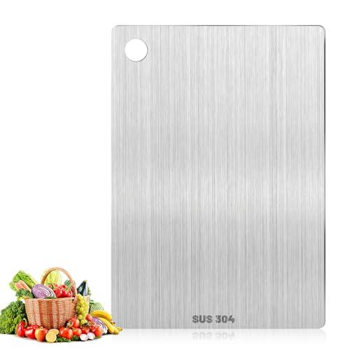 Pavlleen Tagliere in Acciaio Inox Titanio 30x20 cm