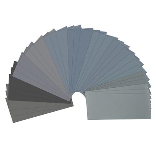 Set Carta Vetrata Grana 80-3000, 48 Pezzi, Uso a Secco e Umido