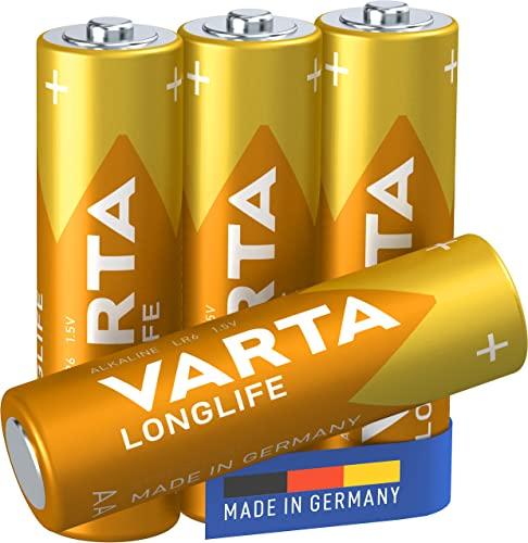 VARTA Longlife Batterie AA Mignon LR06 (pacco da 4)