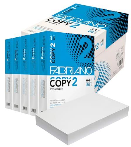 Fabriano Copy 2 - Carta A4 per Stampante, 5 Risme (2500 Fogli)