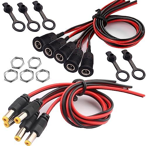 Connettore DC a Pannello RUNCCI-YUN 18AWG 12V 5A 5.5mm x 2.1mm