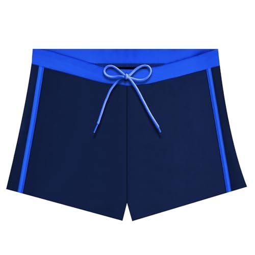 AYESY Pantaloncini da Bagno per Ragazzi, 11-12 Anni Costume da Pantaloncini da Bagno Estivi Blu Strisce Costume Piscina Bambino Facile da Asciugare per 152cm Altezza Ragazzo per Spiaggia Piscina