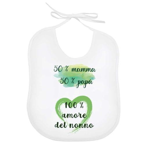 Bavaglino Nonno Amore Cocco: Un Regalo Tenero e Funzionale in Cotone 100%