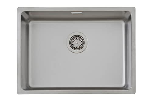 Respekta Detroit Lavello in Acciaio Inox da Incasso 59x43,5 cm per Basi da 60 cm