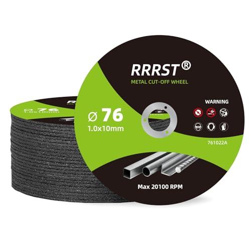 RRRST Dischi da Taglio Ultra Sottili per Metallo, Acciaio Inox, Ferro - 76mm x 1mm (25 Pezzi)