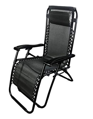 Sdraio Pieghevole Multiposizione Garden Friend Siesta Nera