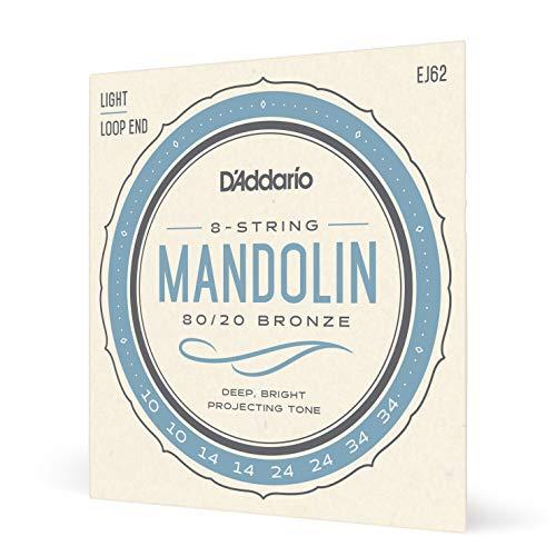 D'Addario EJ62 Corde per Mandolino 80/20 Bronze, Light