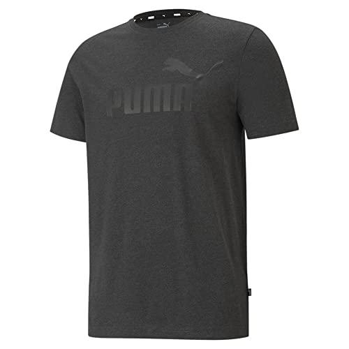 PUMA Ess Heather Tee Maglietta Uomo Grigio Scuro