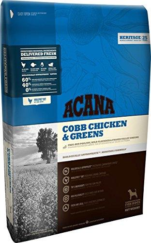 Acana Heritage Cobb Chicken & Greens - Alimento per Cani Adulti di Taglia Grande