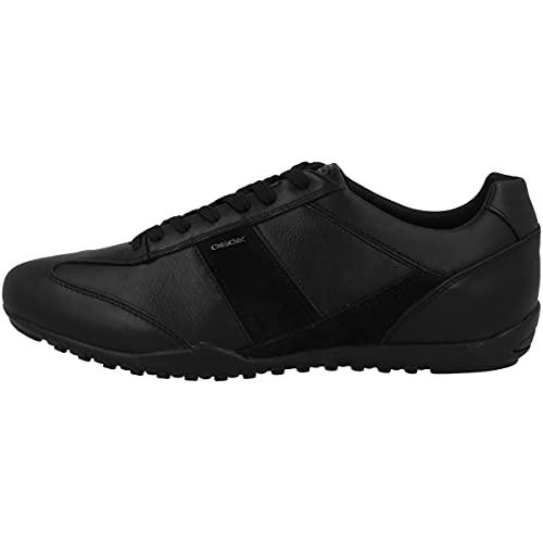 Geox U Wells A, Sneakers Uomo, Nero