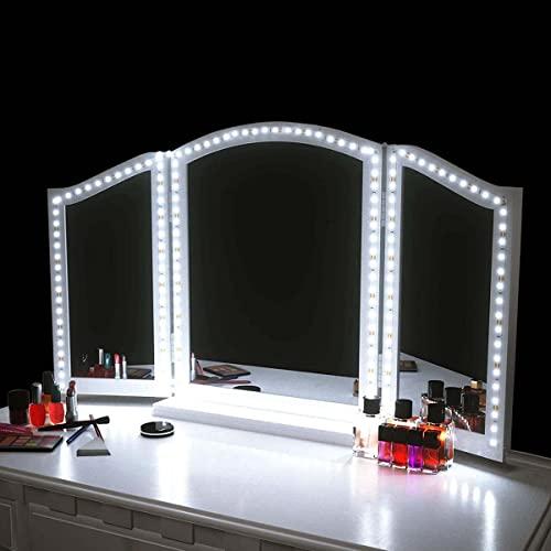 SANSUN Luci LED per Specchio da Trucco, Striscia Flessibile 4m