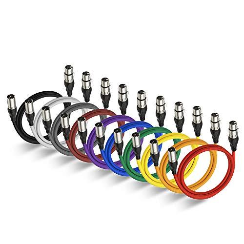 NUOSIYA Cavo XLR Bilanciato 1M - 10 Colori