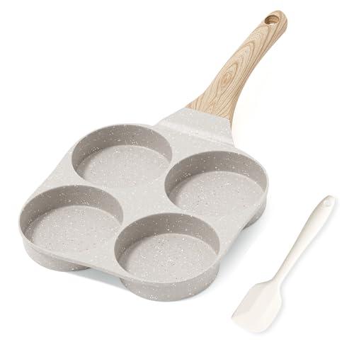 RIOVARM Padella per Omelette Antiaderente a 4 Fori