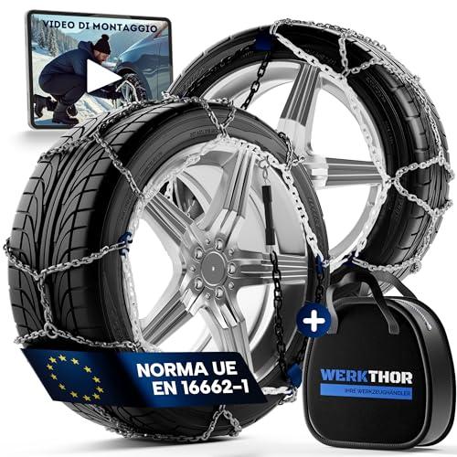 WERKTHOR 2x Catene da Neve Omologate per Auto