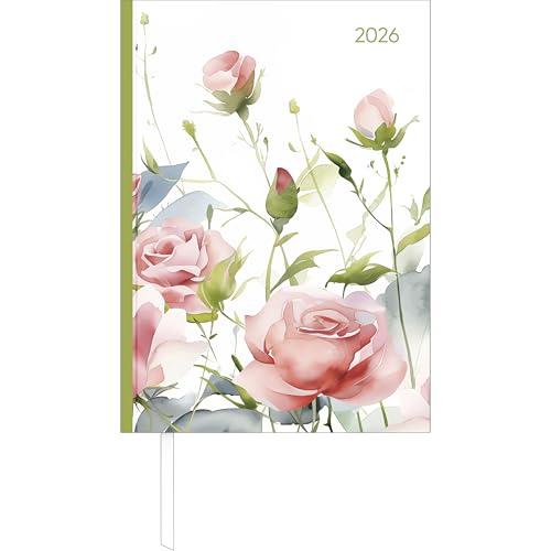 Agenda Giornaliera Style Roses 2026 - Formato A5 - Alpha Edition