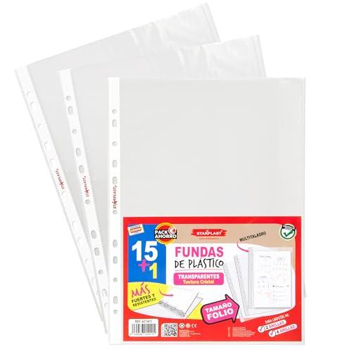 Starplast Buste Trasparenti in Plastica Formato Folio - 30 Pezzi